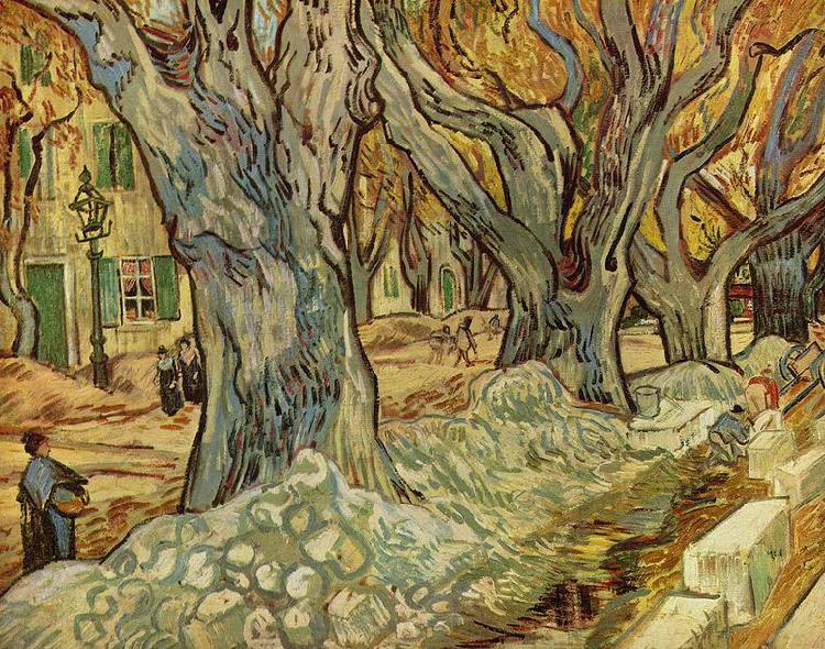 Vincent Van Gogh Strabenarbeiter Norge oil painting art